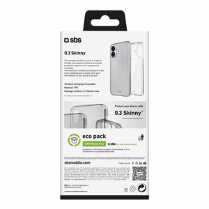 Sbs Skinny ümbris iPhone 16 Plus läbipaistev