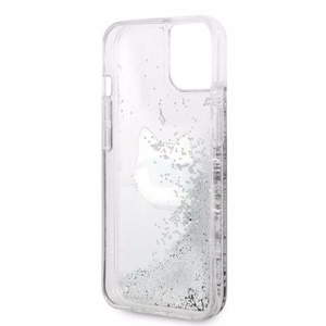 Karl Lagerfeld KLHCP14MLNHCCS iPhone 14 Plus 6.7" hõbedane/hõbedane hardcase Glitter Choupette Head