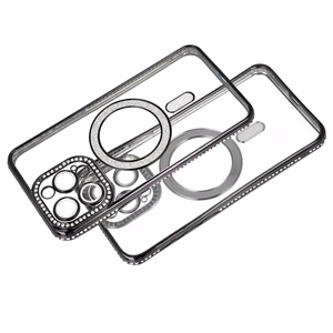 Bling Magsafe Ümbris jaoks Samsung Galaxy A17 5G must