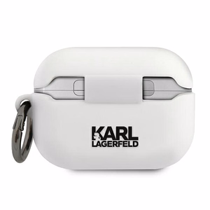 Karl Lagerfeld KLACAPSILCHWH AirPods Pro ümbris valge Silicone Choupette