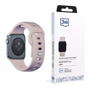3mk silikoonist kellarihm Apple Watch 42 / 44 / 45 / 49 mm jaoks - beež