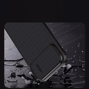 Nillkin Textured S Case iPhone 14 Plus soomustatud kate koos kaamerakattega, must