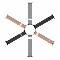 DUX DUCIS strap MILANESE stailess terasehall magnetic jaoks Apple Watch 38 / 40 / 41 mm must