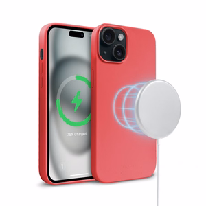 Crong Color Cover Magnetic MagSafe ümbris seadmele iPhone 15, roosa