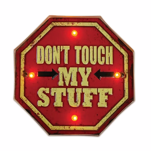 RETRO металлическая вывеска LED Don't Touch Forever Light