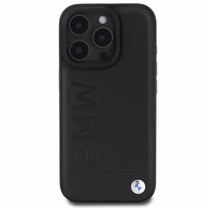 BMW Leather Hot Stamp iPhone 16 Pro Max Ümbris - must