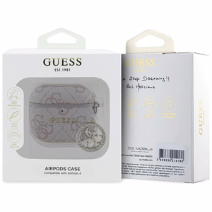 Guess 4G Strass Charm Case for AirPods 4 - Pink