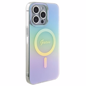 Guess IML Iridescent MagSafe ümbris jaoks iPhone 15 Pro - turquoise