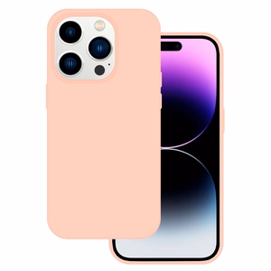 Tel Protect Silicone Premium jaoks Iphone 15 Pro light roosa