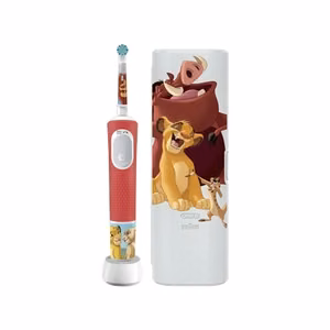 Oral-B Vitality Pro Kids 3+ Lion King – laetav laste elektriline hambahari, 1 harjapea, 2 puhastusrežiimi, sinine