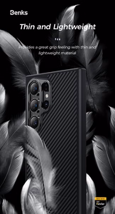 Benks Magnetic Armor Pro Kevlar Ümbris 600D (0041) jaoks Samsung Galaxy S24 Plus must