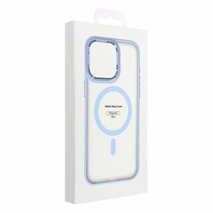 MATTE MAG COVER Ümbris compatible with MagSafe jaoks IPHONE 16 Pro Max sinine
