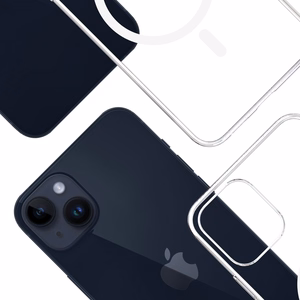 3mk Clear MagCase jaoks Apple iPhone 14 Plus - läbipaistev