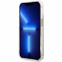 Set Guess GUBPP13LH4EACSW Ümbris+ Charger iPhone 13 Pro brown/brown hard ümbris 4G Print MagSafe