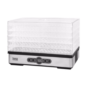TEESA seene-, köögivilja- ja puuviljakuivati, 400 W, 5 resti, ekraan, õhuringlus