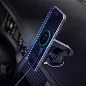 Car laadija-hoidja 3mk Car MagCharger 15W (windshield/dashboard) must