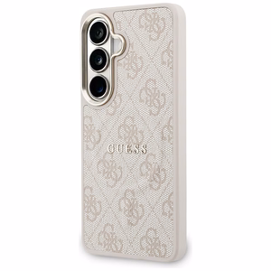 Guess ümbris 4G Embossed Ring MagSafe Samsung Galaxy S26 Plus jaoks roosa