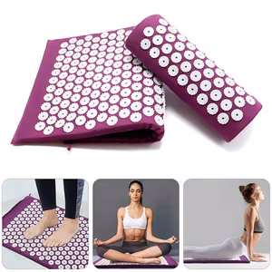 Acupressure massage mat with cushion Reach MM-001 burgundy