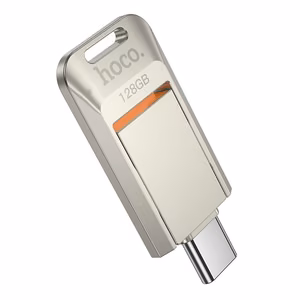 Флешка 128GB USB 3.0 (USB C) Hoco UD17 никель