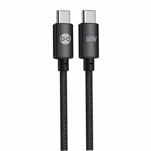 Forever Vibe kaabel USB-C - USB-C 1,0 m 60W tumehall