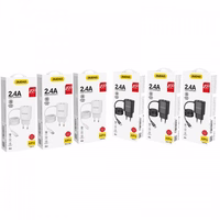 Laadija Dudao "A2ProL" Must (2xUSB) + integrated "Lightning" kaabel