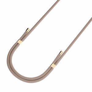 3mk EasyClip Elite telefoni kaelapael, Taupe (kuldsed detailid)