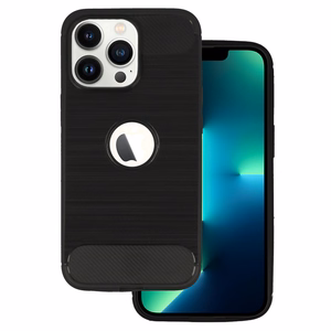 Back Ümbris CARBON jaoks IPHONE 13 PRO Must