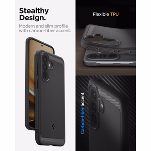 Spigen Rugged Armor ümbris Galaxy A57 5G matt must