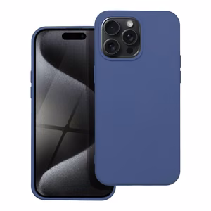 SILICONE case jaoks IPHONE 15 Pro Max sinine