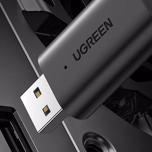 Ugreen Bluetooth 5.1 saatja / vastuvõtja juhtmevaba heliadapter 3.5mm mini jack must (CM523 60300)