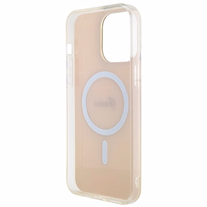 Guess IML Iridescent MagSafe ümbris jaoks iPhone 15 Pro - roosa