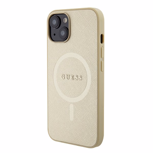 Guess GUHMP15MPSAHMCB iPhone 15 Plus 6.7" kuldne/kuldne hardcase Saffiano MagSafe
