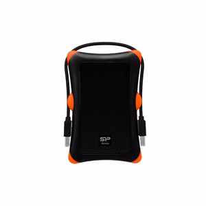 Silicon Power Armor A30 HDD/SSD korpus must, oranž