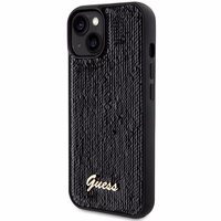 Guess Sequin Script Metal ümbris jaoks iPhone 14 / 15 / 13 - must