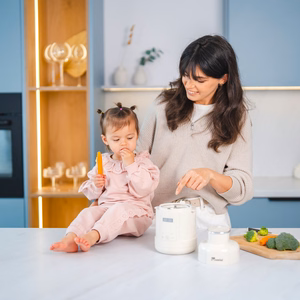 Momini KiddoChef 10-ühes multifunktsionaalne köögikombain lastetoidu valmistamiseks