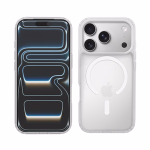 Crong Hybrid Matte Magnetic MagSafe ümbris seadmele iPhone 17 Pro Max, valge
