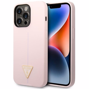 Guess Silicone Triangle iPhone 14 Pro 6.1" Ümbris - lilla