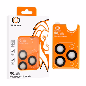 Tel Protect Titanium Lens 99% AR mustad karastatud kaitseklaasid Apple iPhone 18 Pro / 18 Pro Max kaameraläätsedele (3 tk)