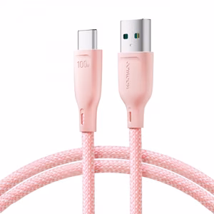 USB kaabel Joyroom SA34-AC6 roosa Type-C 100cm (kuni 100W)
