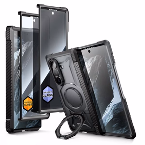 Supcase UB Grip Mag MagSafe ümbriste komplekt, 2 tk, Samsung Galaxy Z Fold 8 jaoks, must