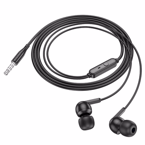 HOCO wire kõrvaklapid Jack 3,5 mm with microphone M124 valge
