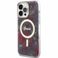 Guess GUHMP14XHCFWSA iPhone 14 Pro Max 6.7" roheline/khaki hardcase Flower MagSafe