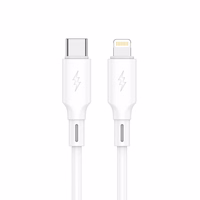 JELLICO kaabel B24 USB-C - Lightning PD 30W 1M Valge