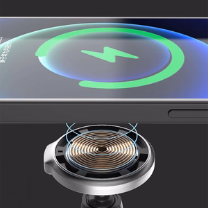 Autoehoidik Dudao F13XS must (15W / Magsafe ühilduv) (magnetiline / ventilatsioonivõre)