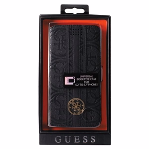 Guess 4G Heritage Book universaalne XL ümbris 5.2" - 5.7" must