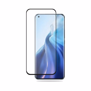 Crong 3D Armor Glass Full Glue 9H karastatud ekraanikaitseklaas seadmele Xiaomi Mi 11, paigaldusraamiga