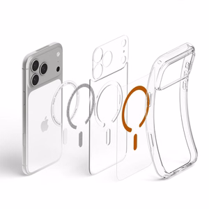 Spigen Ultra Hybrid MagSafe ümbris iPhone 18 Pro / 17 Pro jaoks, läbipaistev oranž