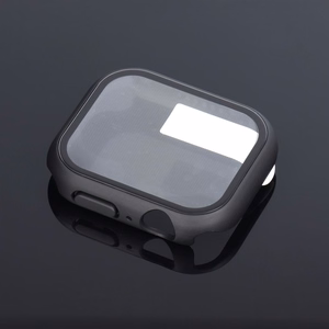 Bestsuit Ümbris with Hybrid Glass jaoks Apple Watch series 7/8/9-45mm - graphite