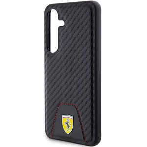 Ferrari Carbon Stitched Bottom ümbris jaoks Samsung Galaxy S24 - must