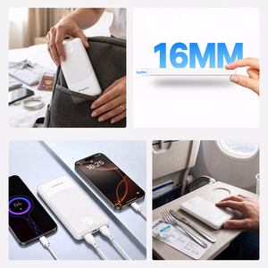 Wozinsky Wpower WPBBK-3 10000 mAh 10W akupank, 2x USB-A 2A, valge
